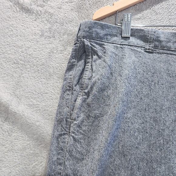 J Crew Mens Gray 10.5 Inch Chambray Stretch Shorts Size 38 Beach Nautical Preppy - Picture 2 of 11